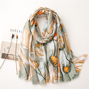 Floral pattern sunscreen shawl wholesale