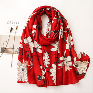 Printed plain weave cheap scarf wholesale