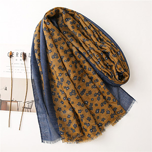 Ginger yellow flower accessory scarf
