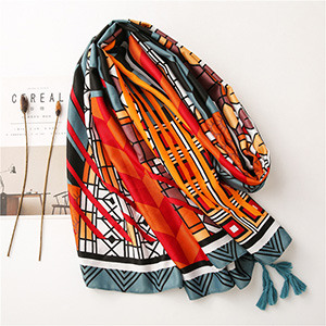 Thickened twill printed cotton shawl wholesale