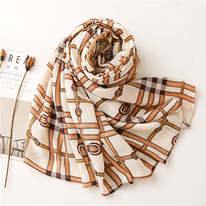 Wholesale chain print ladies scarf