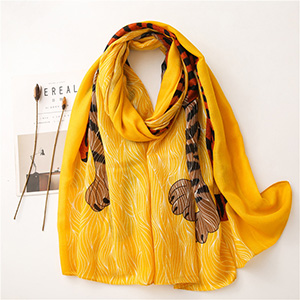 Leopard animal print scarf wholesale