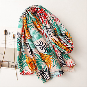 Thin plant flower cheap scarf