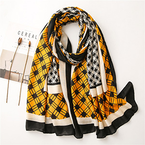 Polyester geometric printing scarf wholesale