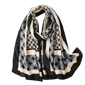 Polyester geometric printing scarf wholesale