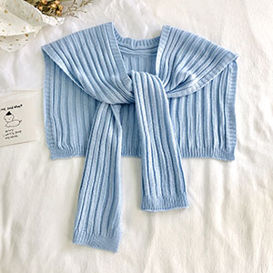 Knitted knotted printing shawl wholesale