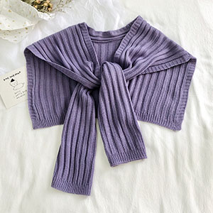 Knitted knotted printing shawl wholesale