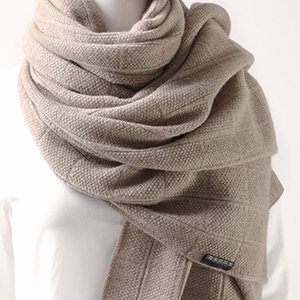 Wholesale winter solid color knitted 100% cashmere scarf