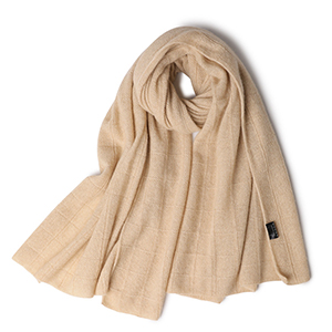 Wholesale winter solid color knitted 100% cashmere scarf