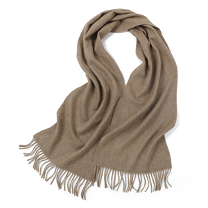 Padded warm shawl pure color 100% cashmere scarf
