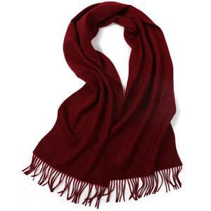 Padded warm shawl pure color 100% cashmere scarf