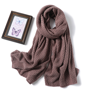 Winter knitted shawl pure color warm cashmere scarf