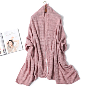Winter knitted shawl pure color warm cashmere scarf