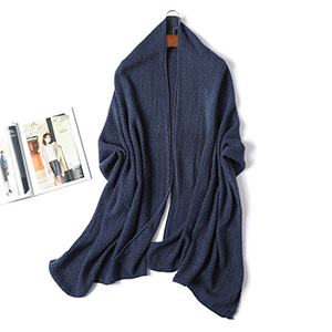 Winter knitted shawl pure color warm cashmere scarf