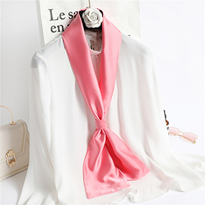 Wholesale long solid color shawl double silk scarf