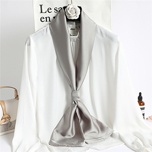 Wholesale long solid color shawl double silk scarf