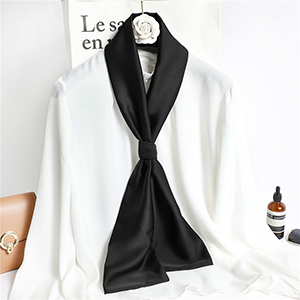Wholesale long solid color shawl double silk scarf