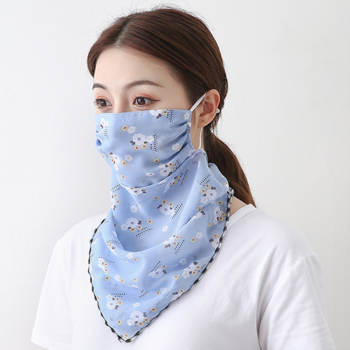 Floral print dustproof chiffon scarf wholesale