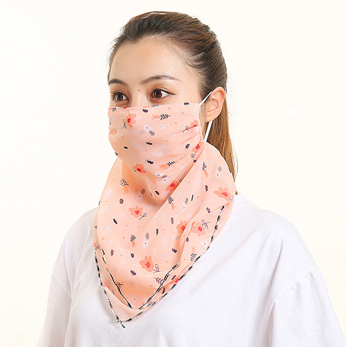 Floral print dustproof chiffon scarf wholesale