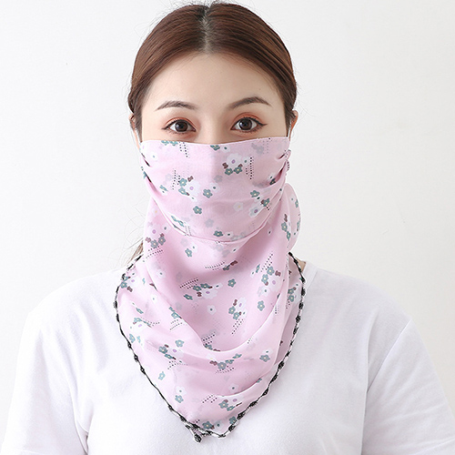Floral print dustproof chiffon scarf wholesale