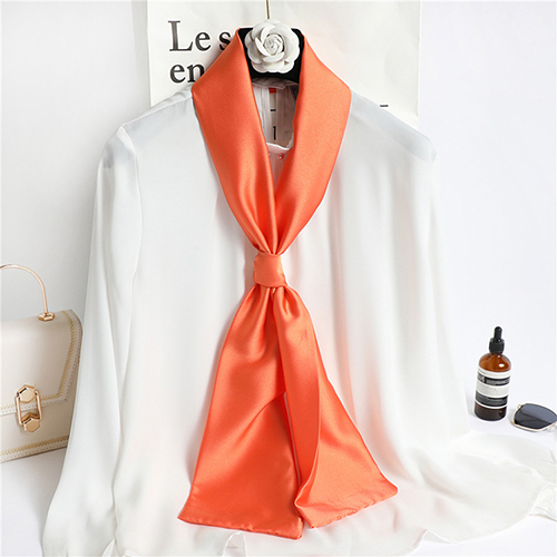 Wholesale long solid color shawl double silk scarf