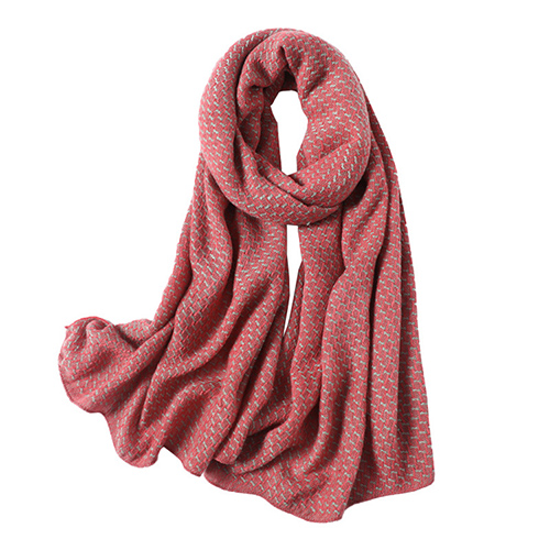 Winter knitted shawl pure color warm cashmere scarf