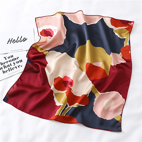 50cm Plain Printed Silk Scarf Wholesale