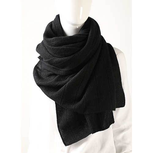 Wholesale winter solid color knitted 100% cashmere scarf