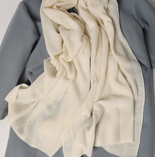 Wholesale winter solid color knitted 100% cashmere scarf