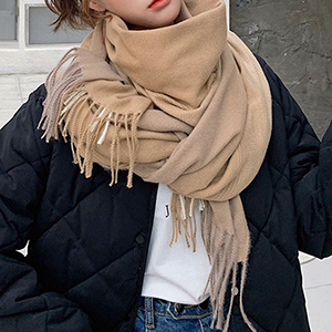 Ladies long gradient cashmere scarf wholesale