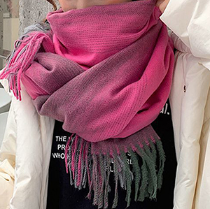 Ladies long gradient cashmere scarf wholesale