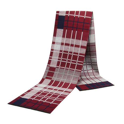 Men casual cashmere plaid scarf wholesale