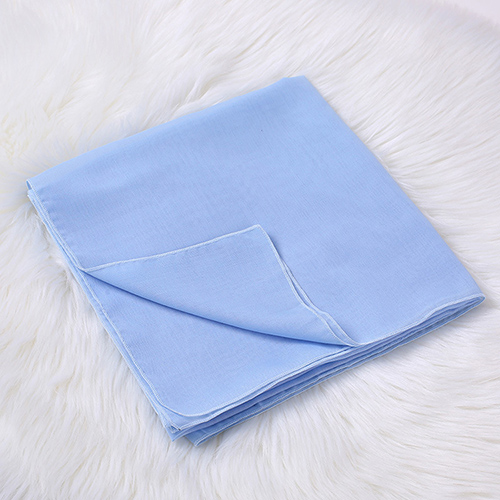 Monochrome cotton linen ladies square scarf wholesale
