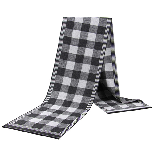 Wholesale plaid striped warm cashmere scarf