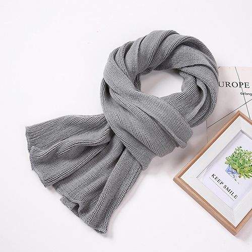 Pure color curled cashmere scarf wholesale