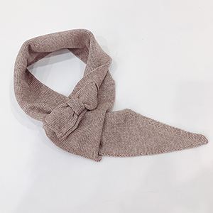 Pure color bow triangle scarf wholesale