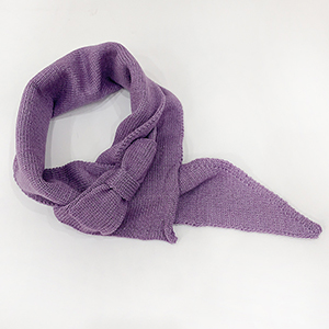 Pure color bow triangle scarf wholesale
