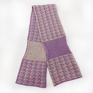 Spring floral pattern winter warm plaid scarf