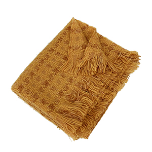 Fringe knitted retro plaid scarf wholesale