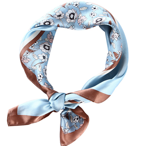 Wholesale floral print silk square scarf