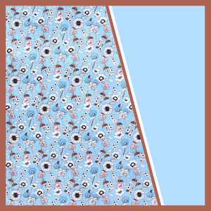 Wholesale floral print silk square scarf