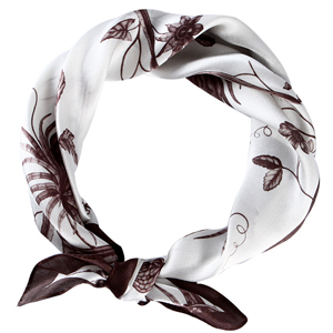 Plant pattern printing silk square scarf wholesale