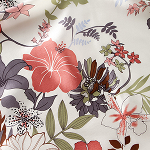 Flower group pure silk square scarf wholesale