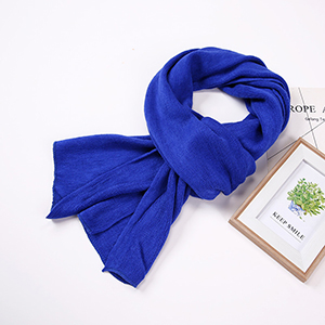 Pure color curled cashmere scarf wholesale
