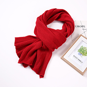Pure color curled cashmere scarf wholesale