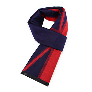 Men winter warm thick plaid cashmere scarf