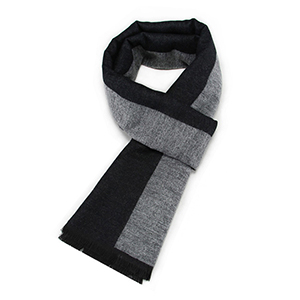 Men solid color winter cashmere jacquard scarf