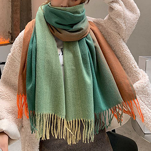 Ladies long gradient cashmere scarf wholesale