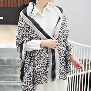2020 leopard print cotton scarf wholesale