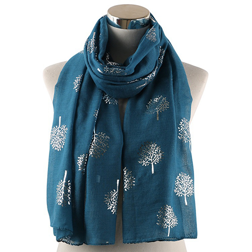 Pure color camphor tree decoration scarf